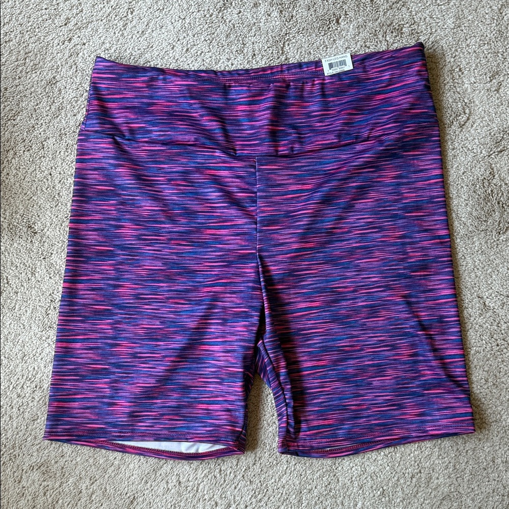 Jenni Women's Vibrant Pink and Purple Bike Shorts